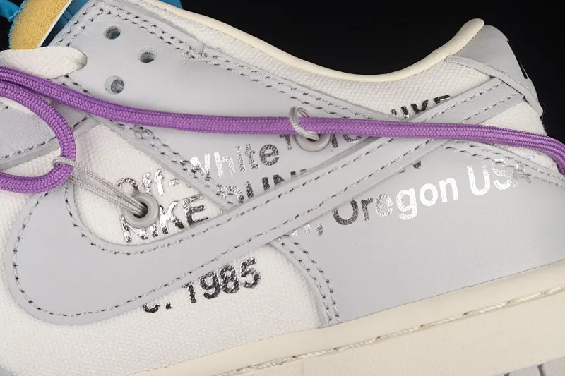 All Categories Nk SB Dunk Series Nk SB Dunk Low Low-top sneakers Pure original version OF x Nk Dunk Low OW Gray SB smashed backboard fashion casual sneakers DM1602-125
